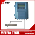Solar and batteries power supply flow meter